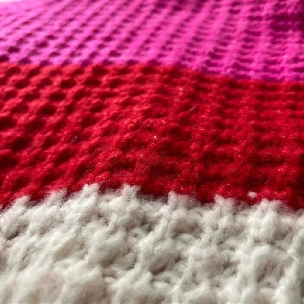 Universal Thread Waffle Knit Color Block Sweater.… - image 4